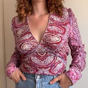 Free People Smocked Blouse